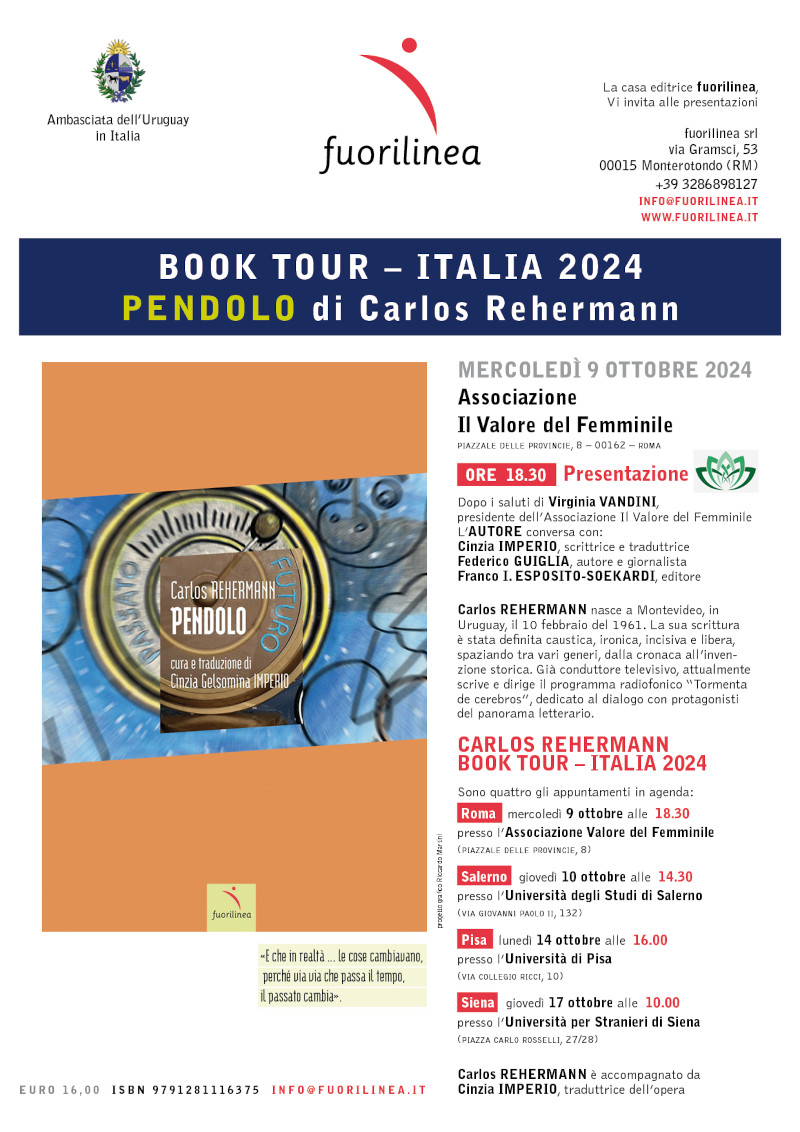 PRESENTAZIONE DEL LIBRO  "PENDOLO"  di  Carlos Rehermann