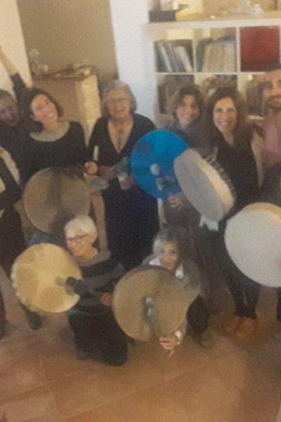 Laboratorio Costruzione Tamburo Sciamanico 12 04 2018 37